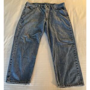 Levi 550 Men's Jeans 38/29 Blue Light Wash Wide-Leg A+